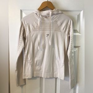 Long Sleeve Gymshark Hooded Shirt